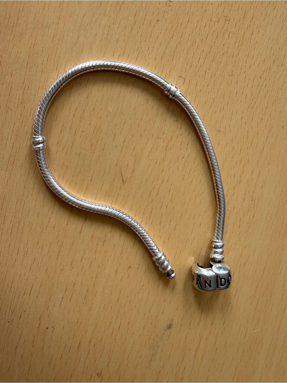 Pandora 7in sliver charm bracelet